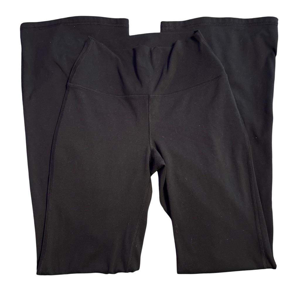 90 Degree by Reflex Women's Black Wonderlink Hudson Flare Leggings Size Small